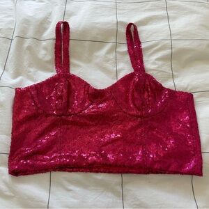 Brand new never worn sequin crop top from Etsy